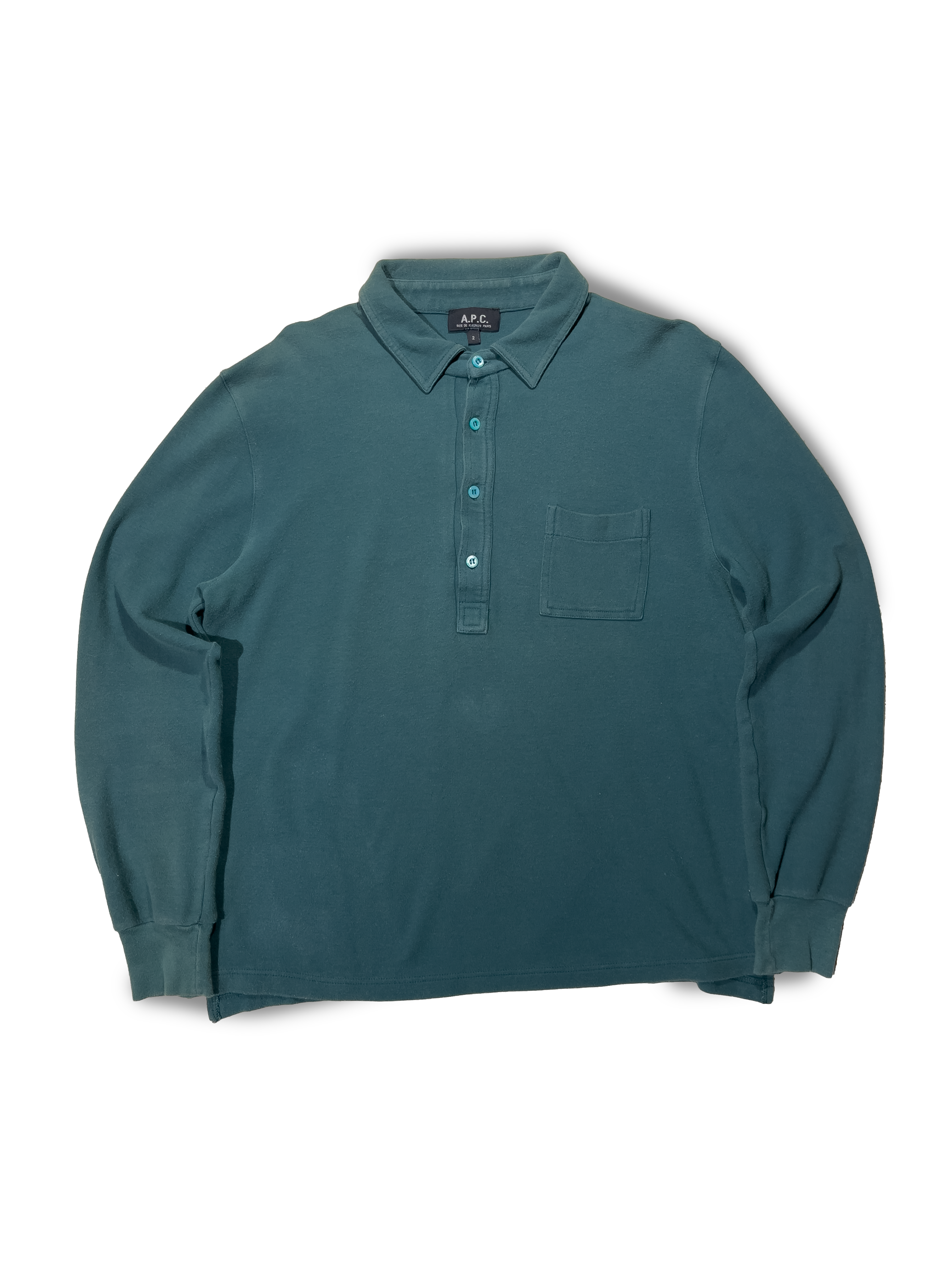 A.P.C. LONGSLEEVE POLO (M)