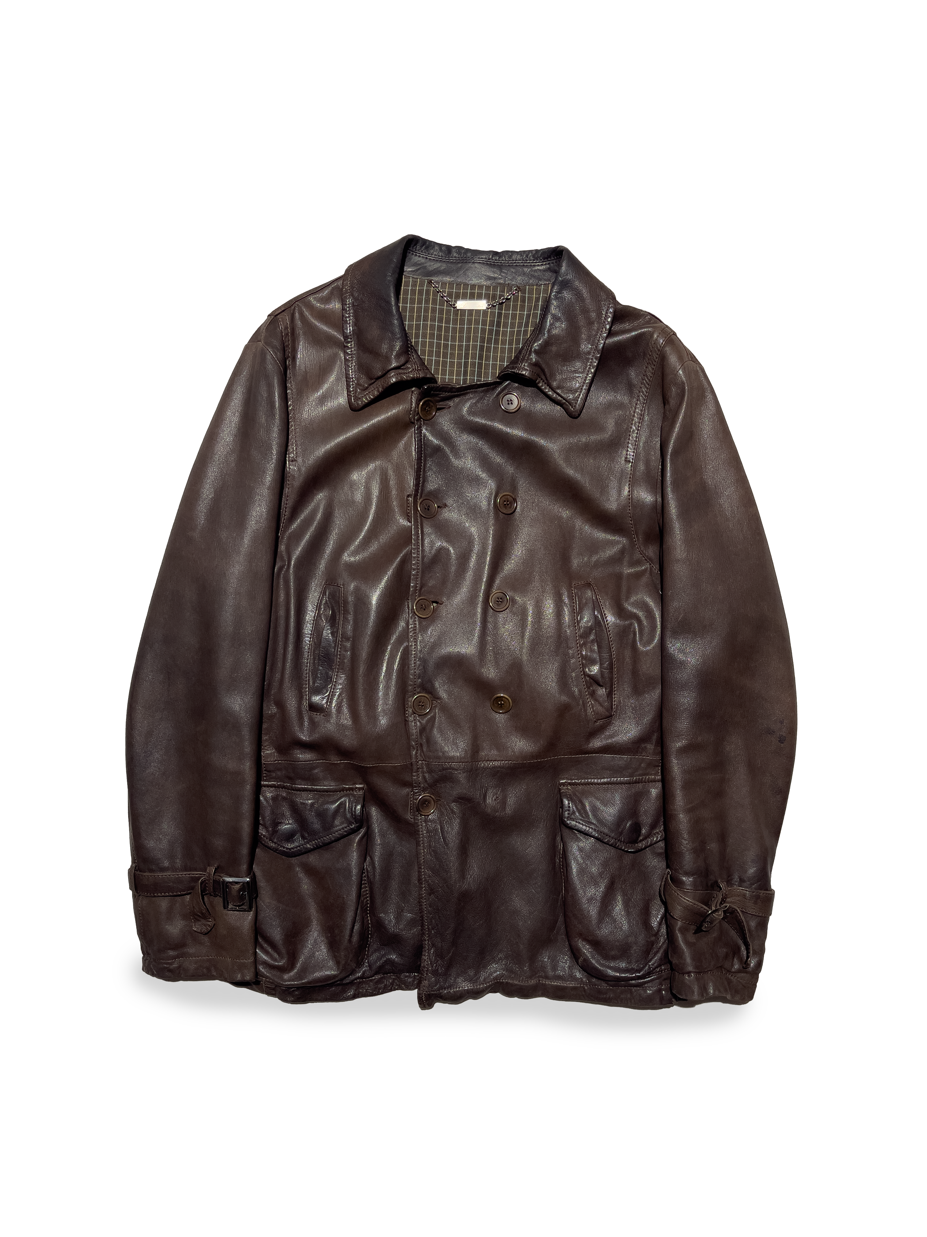 LEATHER COAT (L)