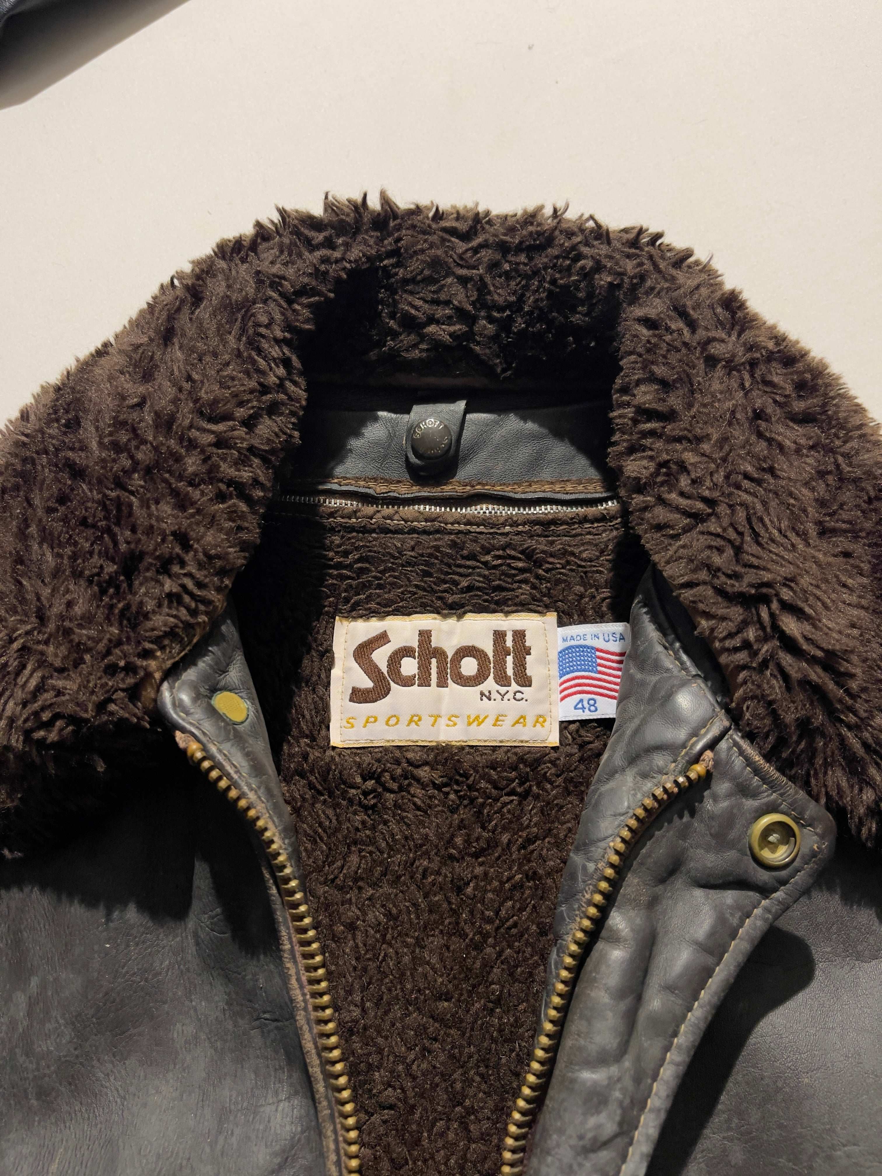 Aviator Schott bomber