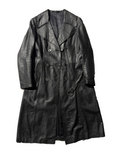 Leather trench coat